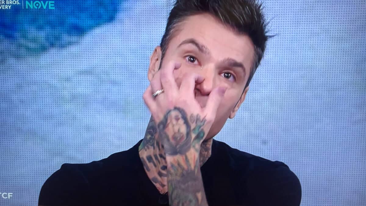 Fedez commosso da Fazio