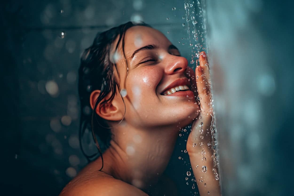 vecteezy ai generato allegro giovane ragazza sotto il in esecuzione 37140090