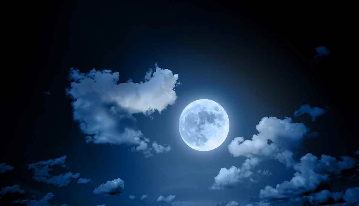 vecteezy night sky landscape with clouds and full moon 4125192