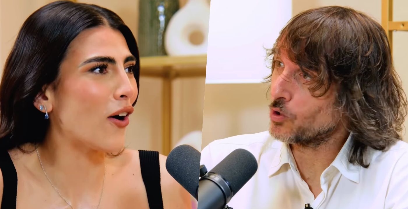 Giulia Salemi ospita Giuseppe Cruciani lui fa una domanda hot