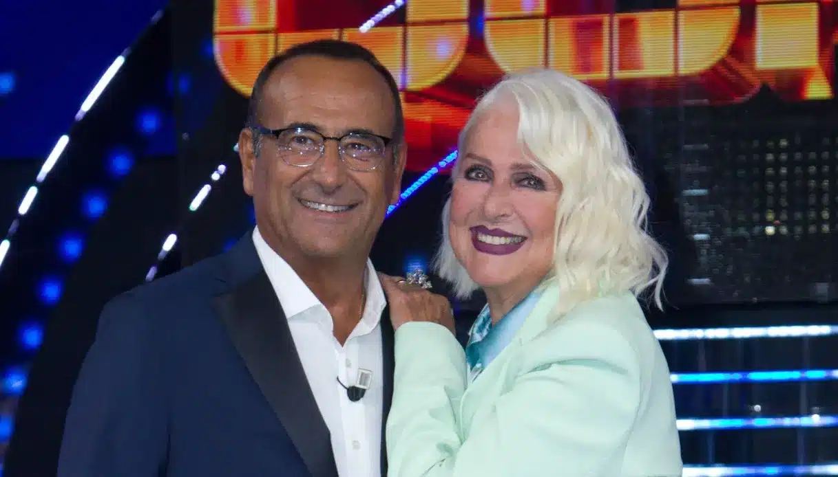 Loretta Goggi e Carlo Conti