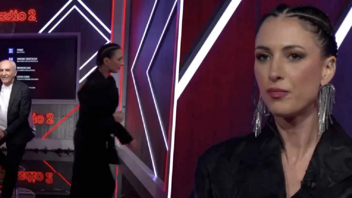 Ema Stokholma lascia lo studio di Rai Radio 2 dopo la Top 5 di Sanremo 2025 - Video